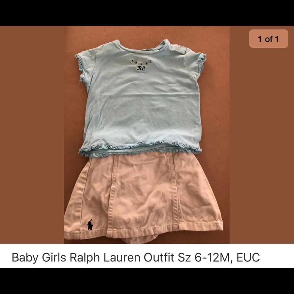 Baby girls Polo by Ralph Lauren outfit
